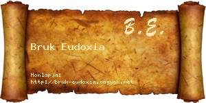 Bruk Eudoxia névjegykártya